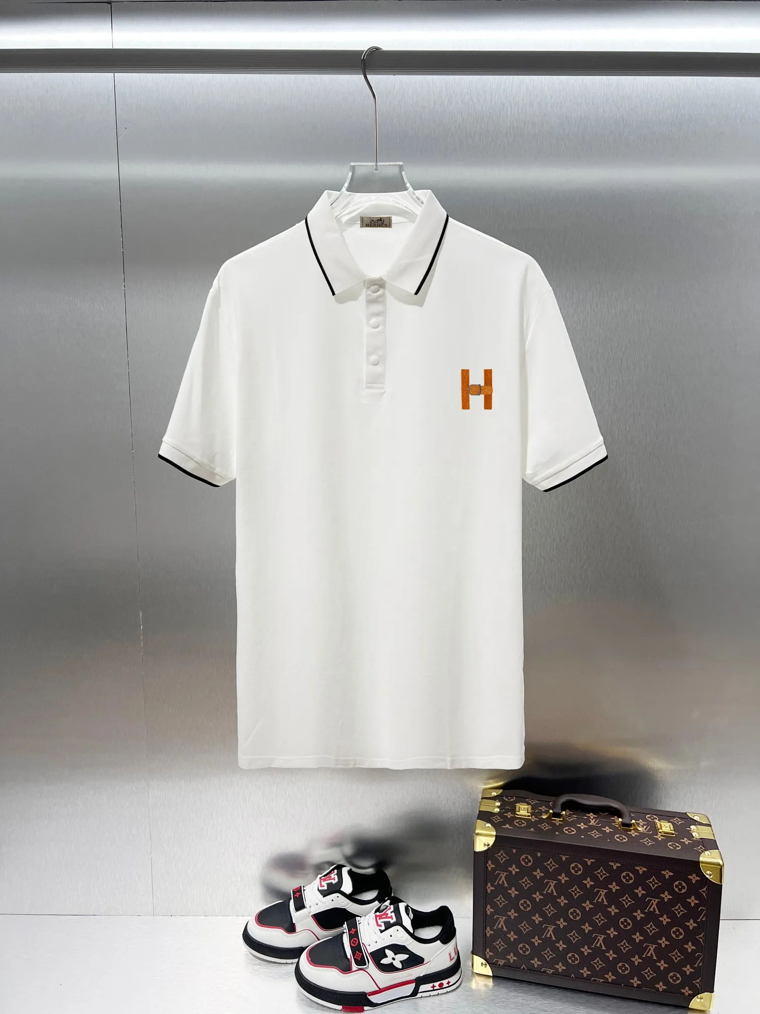 HERMES* Classic logo 🔥 POLO ✅ Quality ‼ ●100% ●50% 50% ● 200g ● ● 1：1 ● ●Size：M L XL XXL XXXL